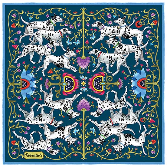 Hound & Thistle Navy Blue Pocket Square