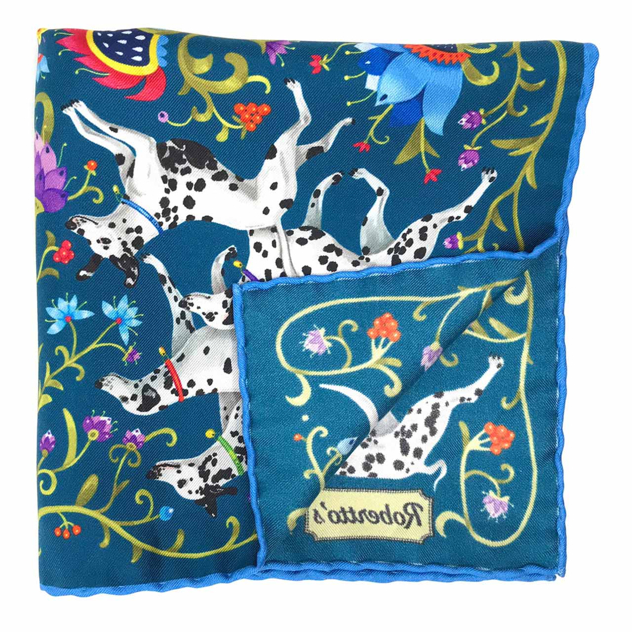 Hound & Thistle Navy Blue Pocket Square