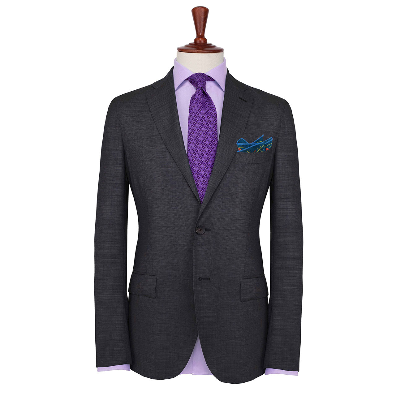 Hound & Thistle Navy Blue Pocket Square