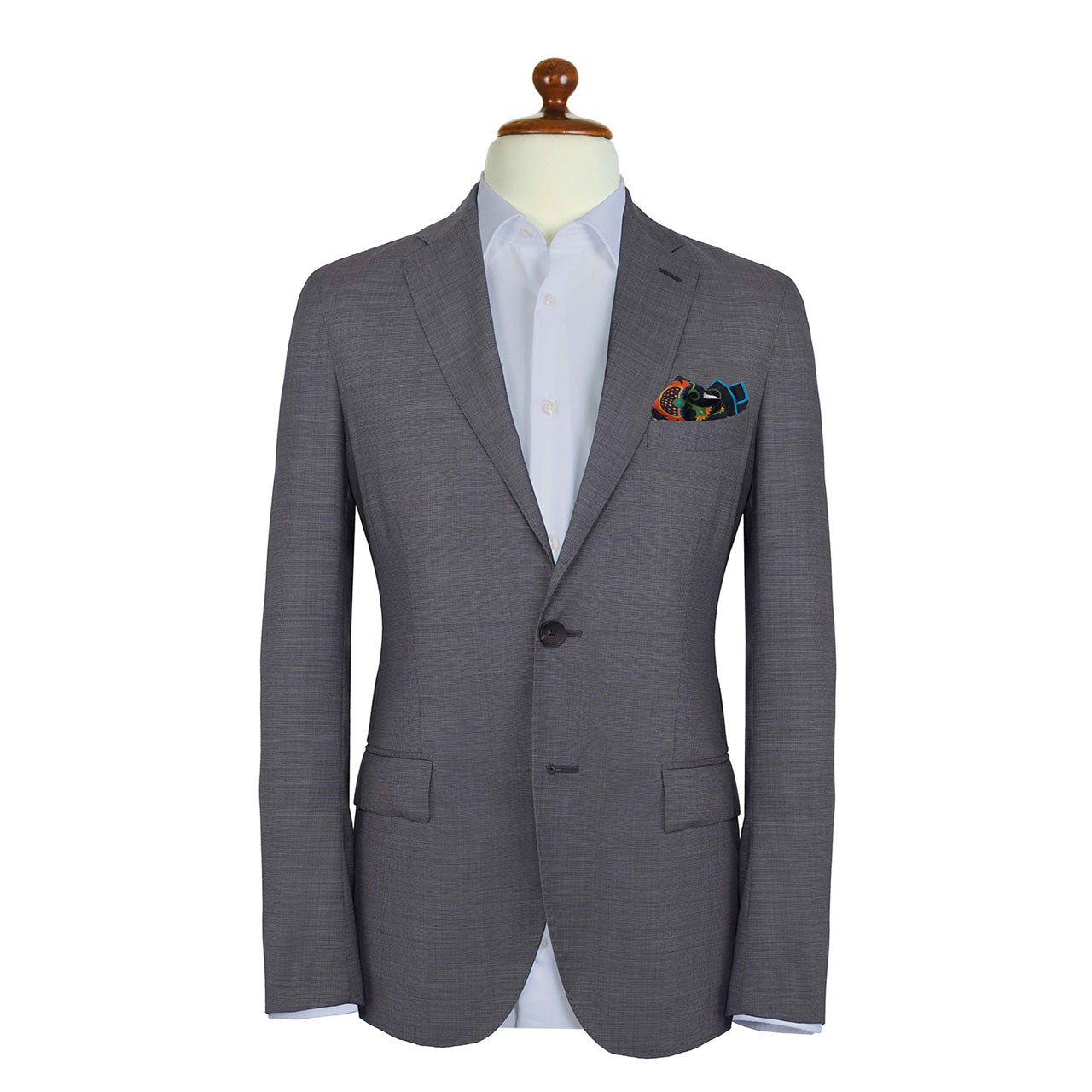 Hound & Thistle Deep Black Pocket Square