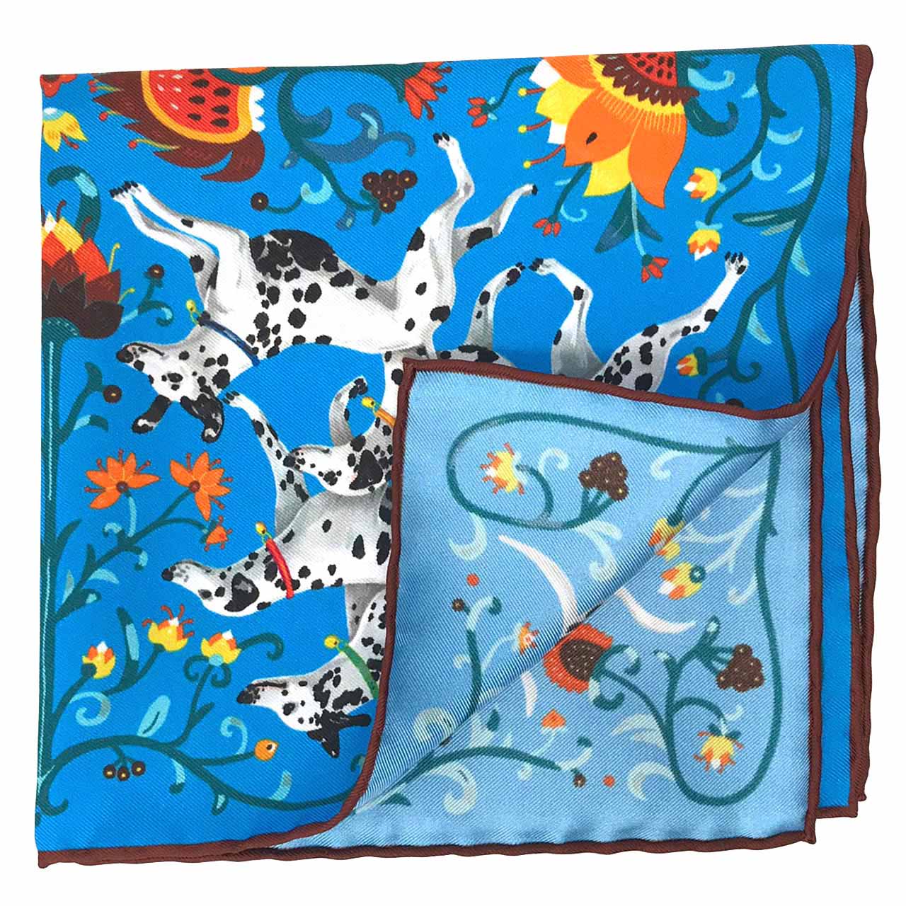 Hound & Thistle Rich Turquoise Pocket Square