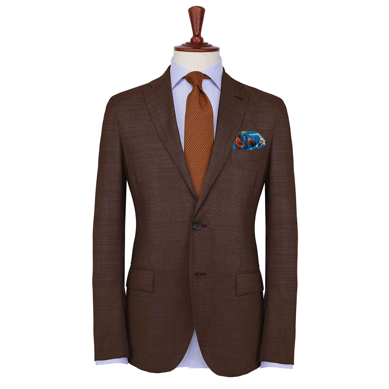 Hound & Thistle Rich Turquoise Pocket Square