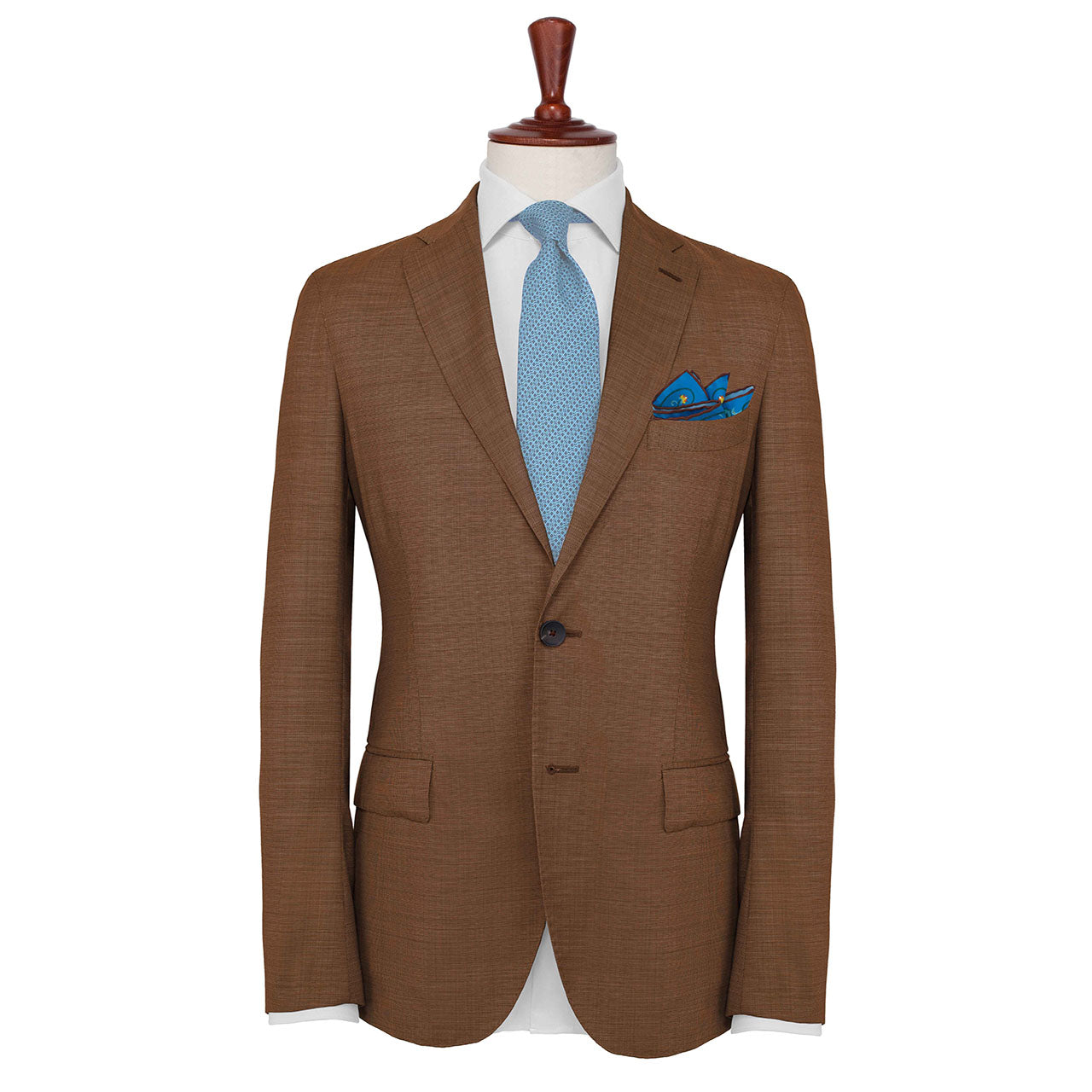 Hound & Thistle Rich Turquoise Pocket Square