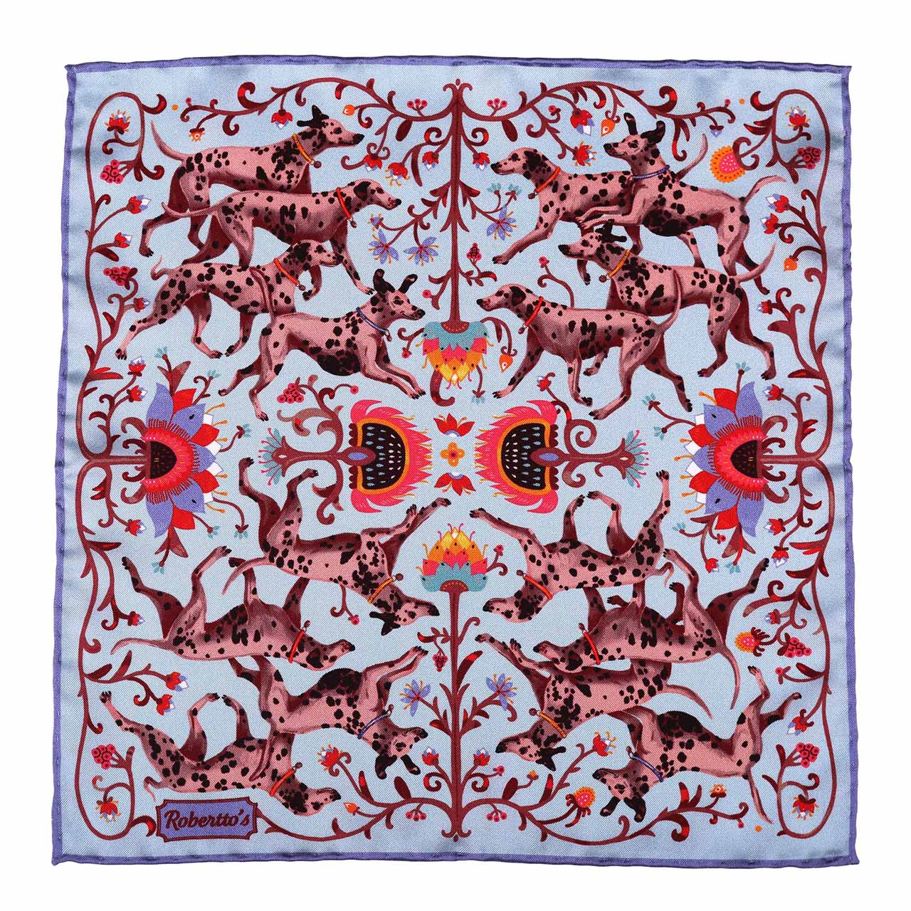 Hound & Thistle Light Blue Pocket Square