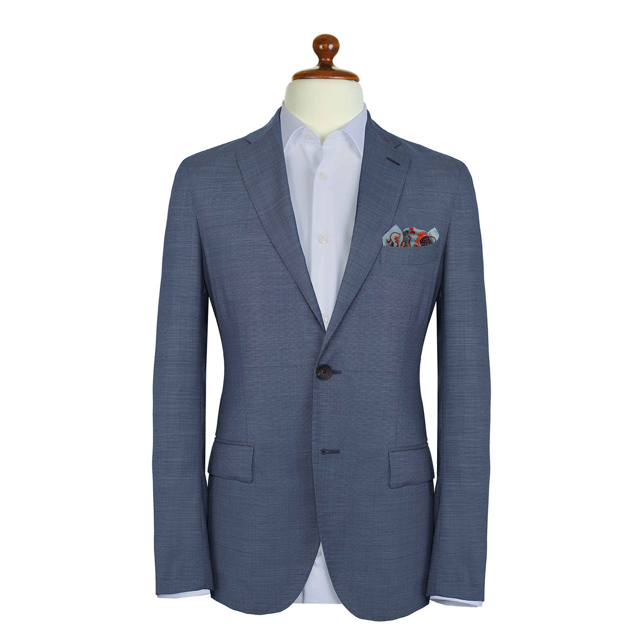 Hound & Thistle Light Blue Pocket Square