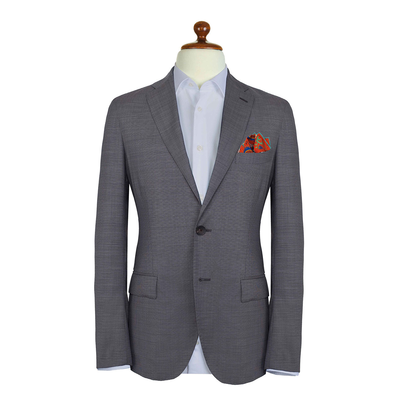Hound & Thistle Apple Red Pocket Square