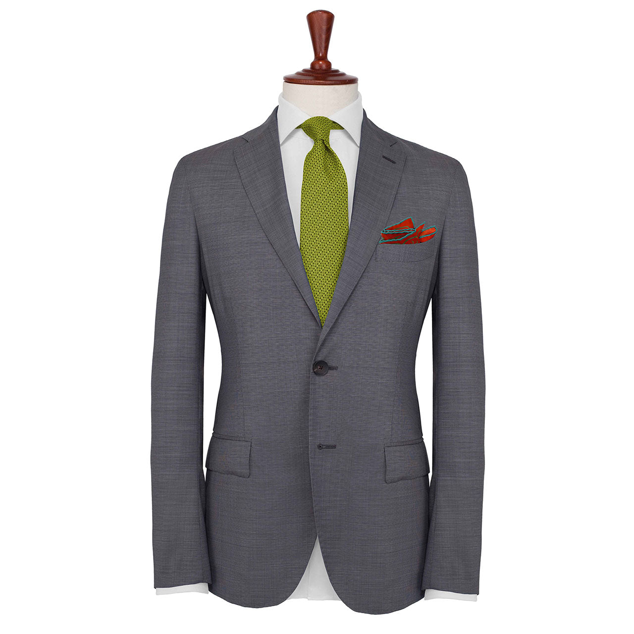 Hound & Thistle Apple Red Pocket Square