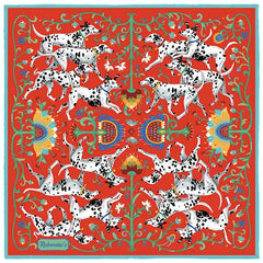 Hound & Thistle Apple Red Pocket Square