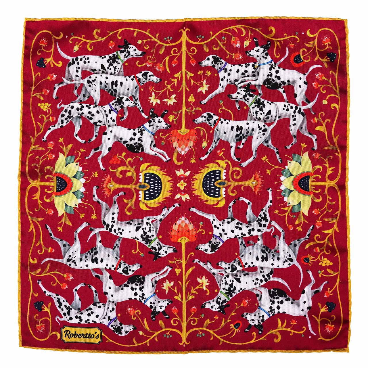 Hound & Thistle Rich Burgundy Pocket Square