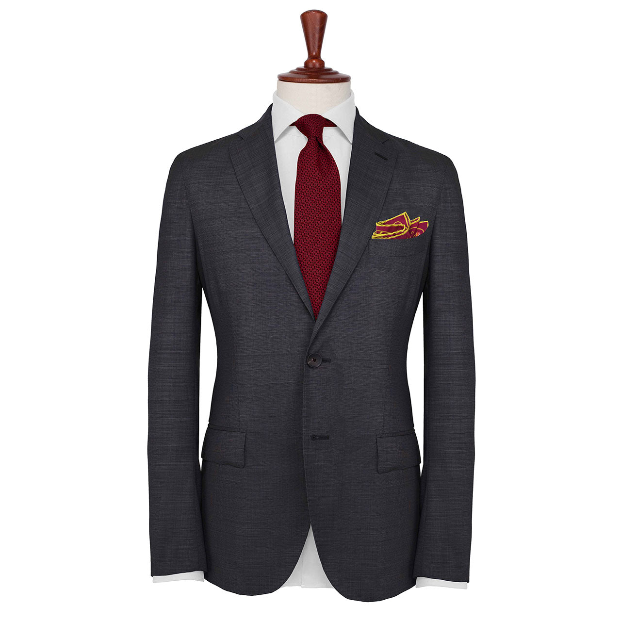 Hound & Thistle Rich Burgundy Pocket Square