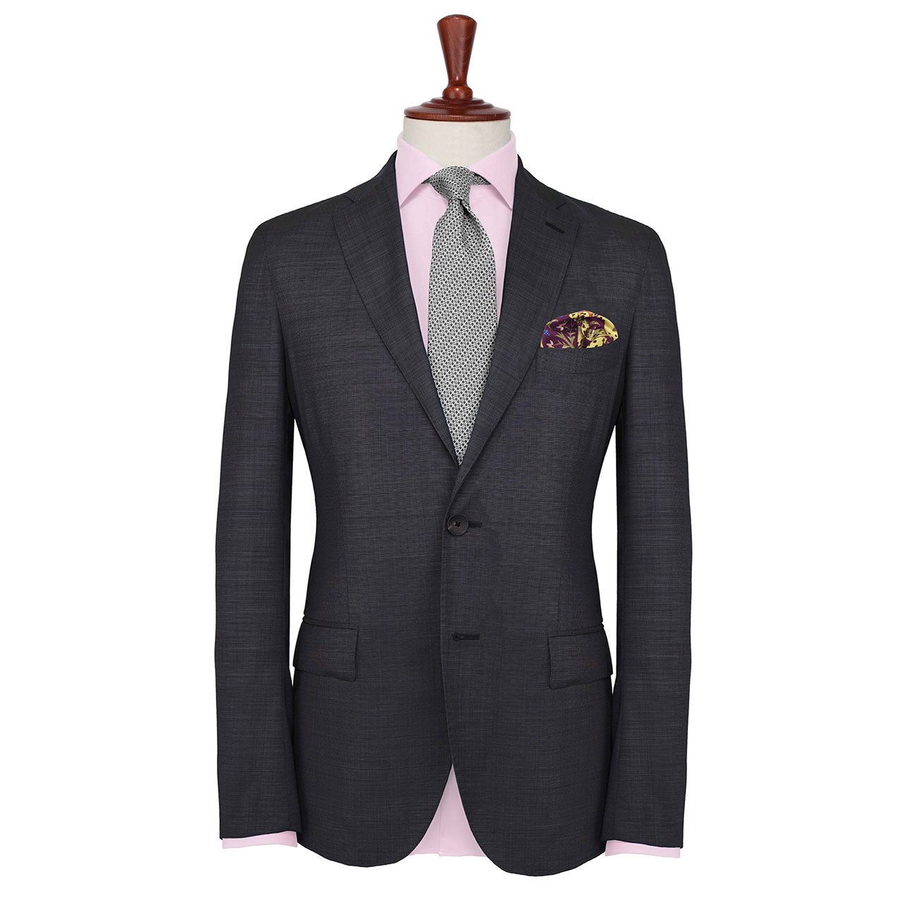 Hound & Thistle Purple Plum Pocket Square