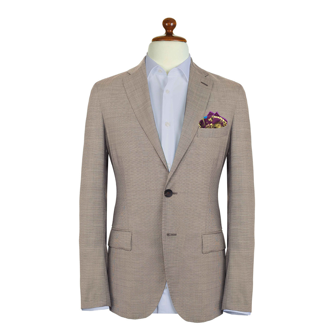 Hound & Thistle Purple Plum Pocket Square