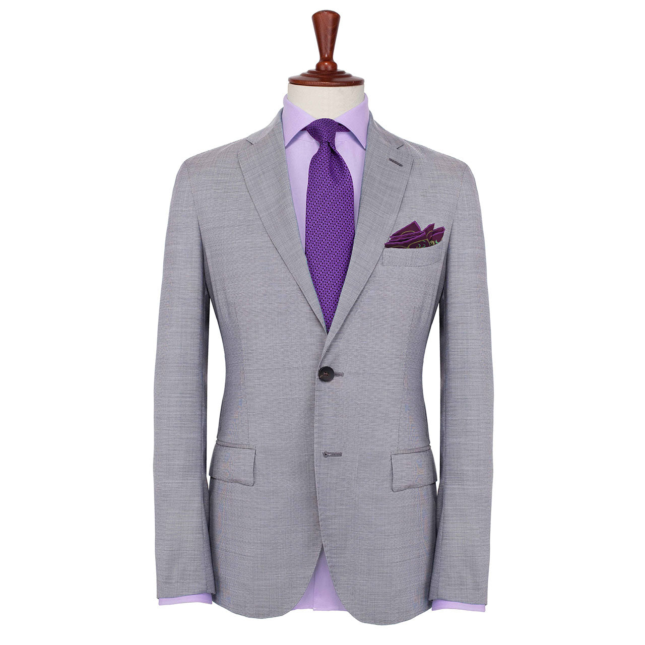 Hound & Thistle Purple Plum Pocket Square