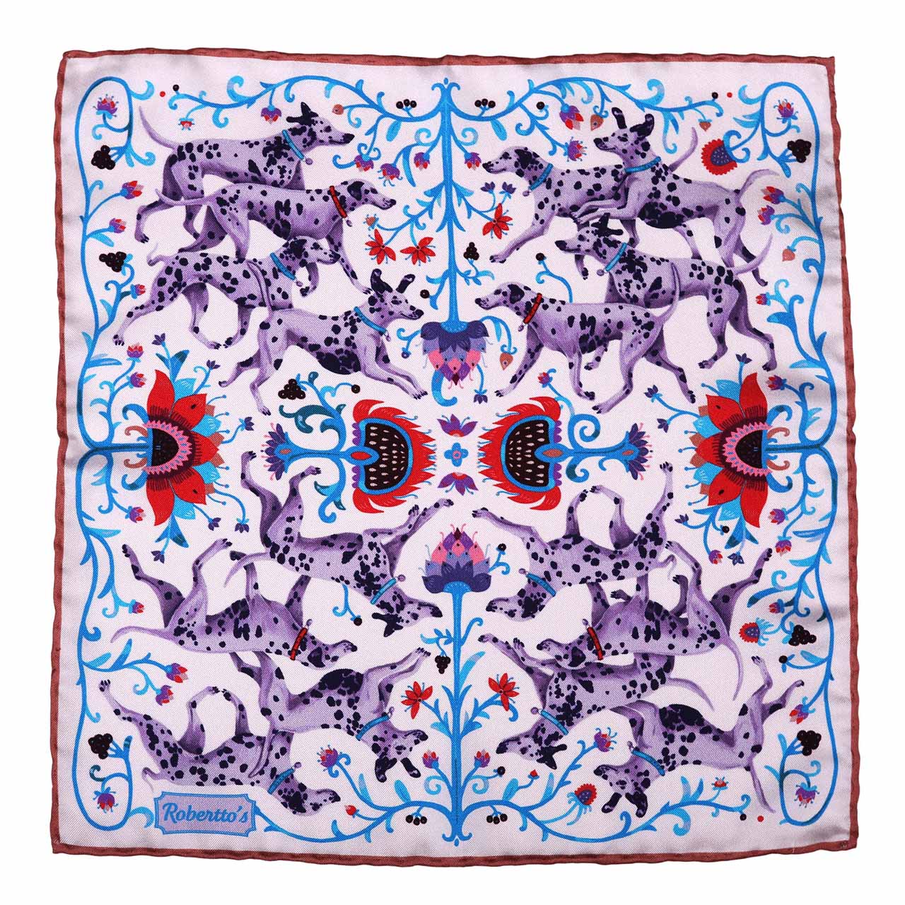 Hound & Thistle White Pocket Square