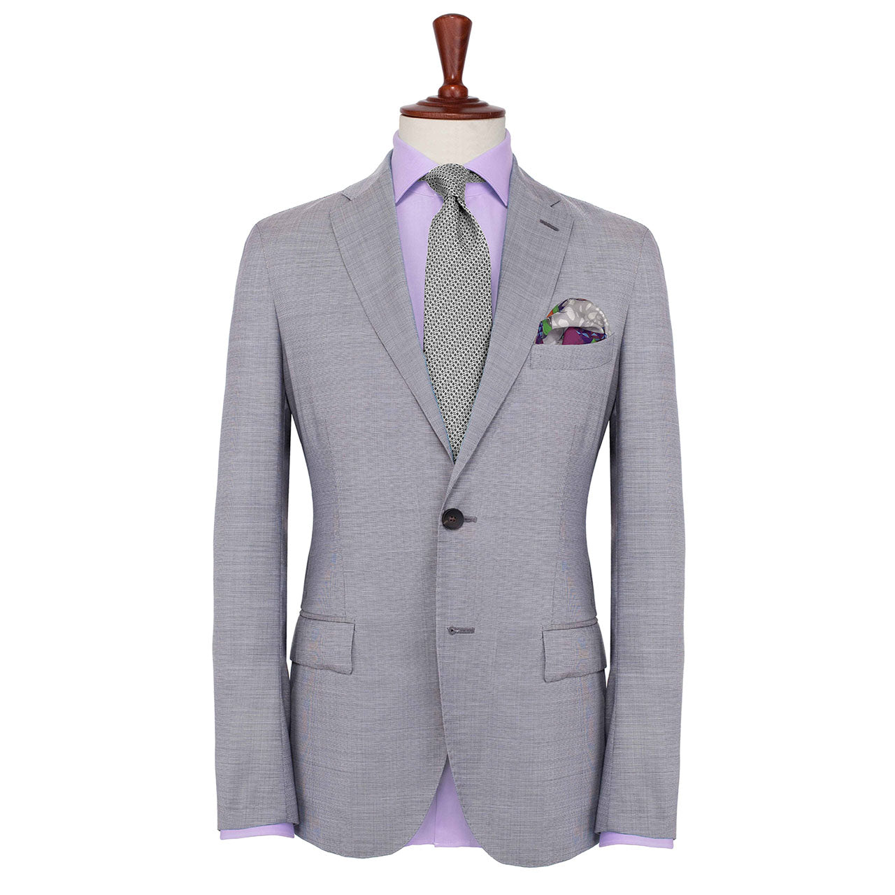 Les Pantheres Dark Magenta Pocket Square