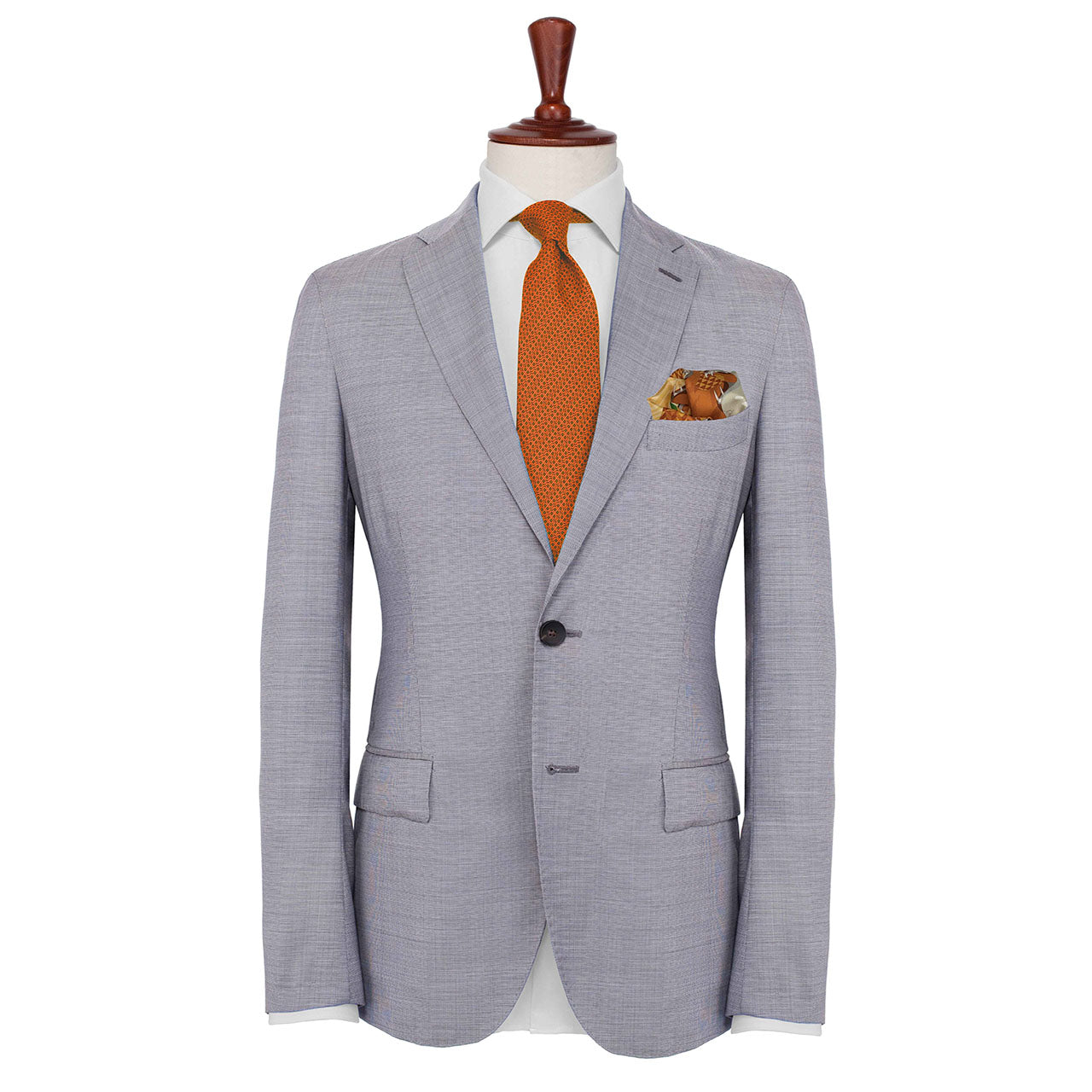 Les Pantheres Honey Yellow Pocket Square