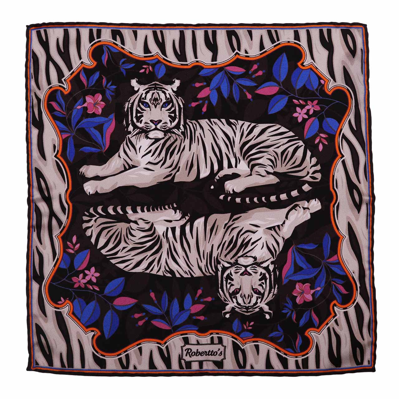 Tyger Tyger Deep Charcoal Grey Pocket Square