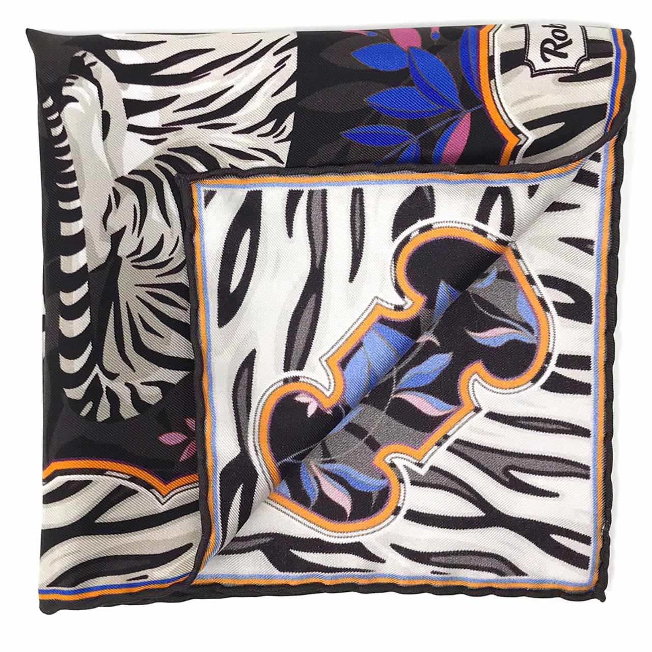 Tyger Tyger Deep Charcoal Grey Pocket Square