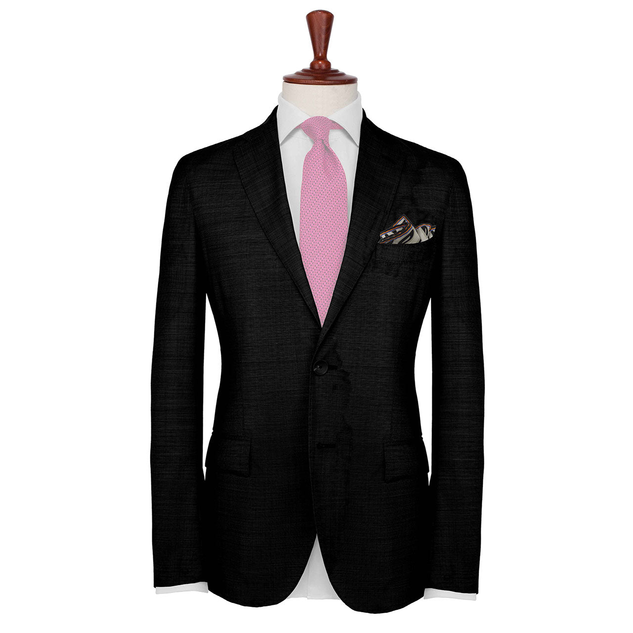 Tyger Tyger Deep Charcoal Grey Pocket Square