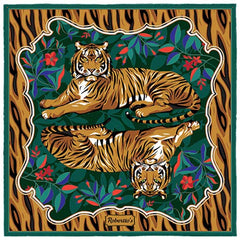 Tyger Tyger Peacock Green Pocket Square