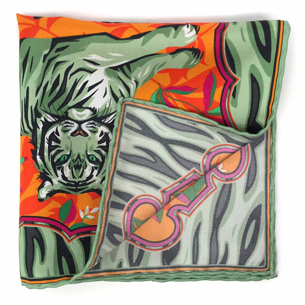 Tyger Tyger Pastel Pistachio Pocket Square