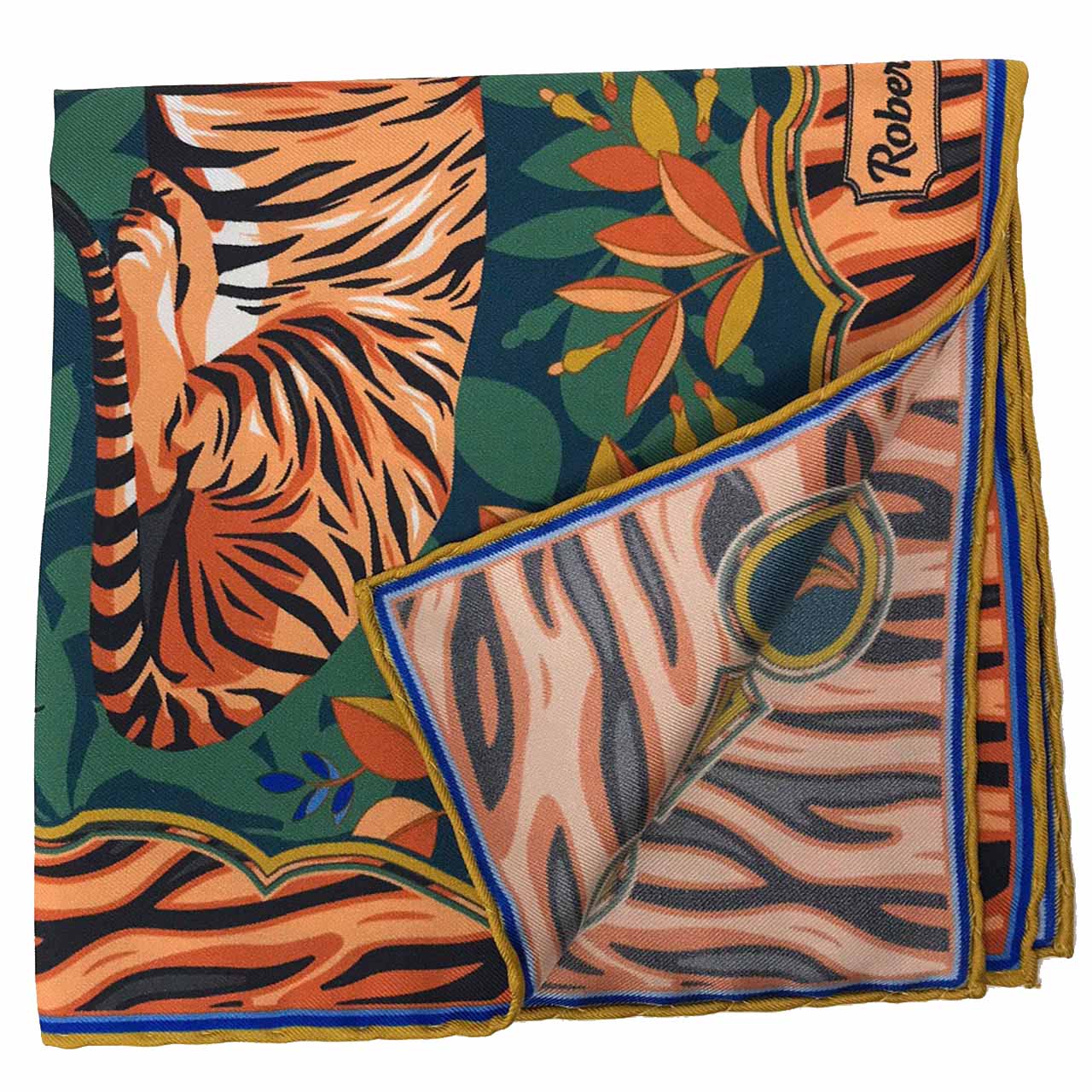 Tyger Tyger Deep Mustard Yellow Pocket Square