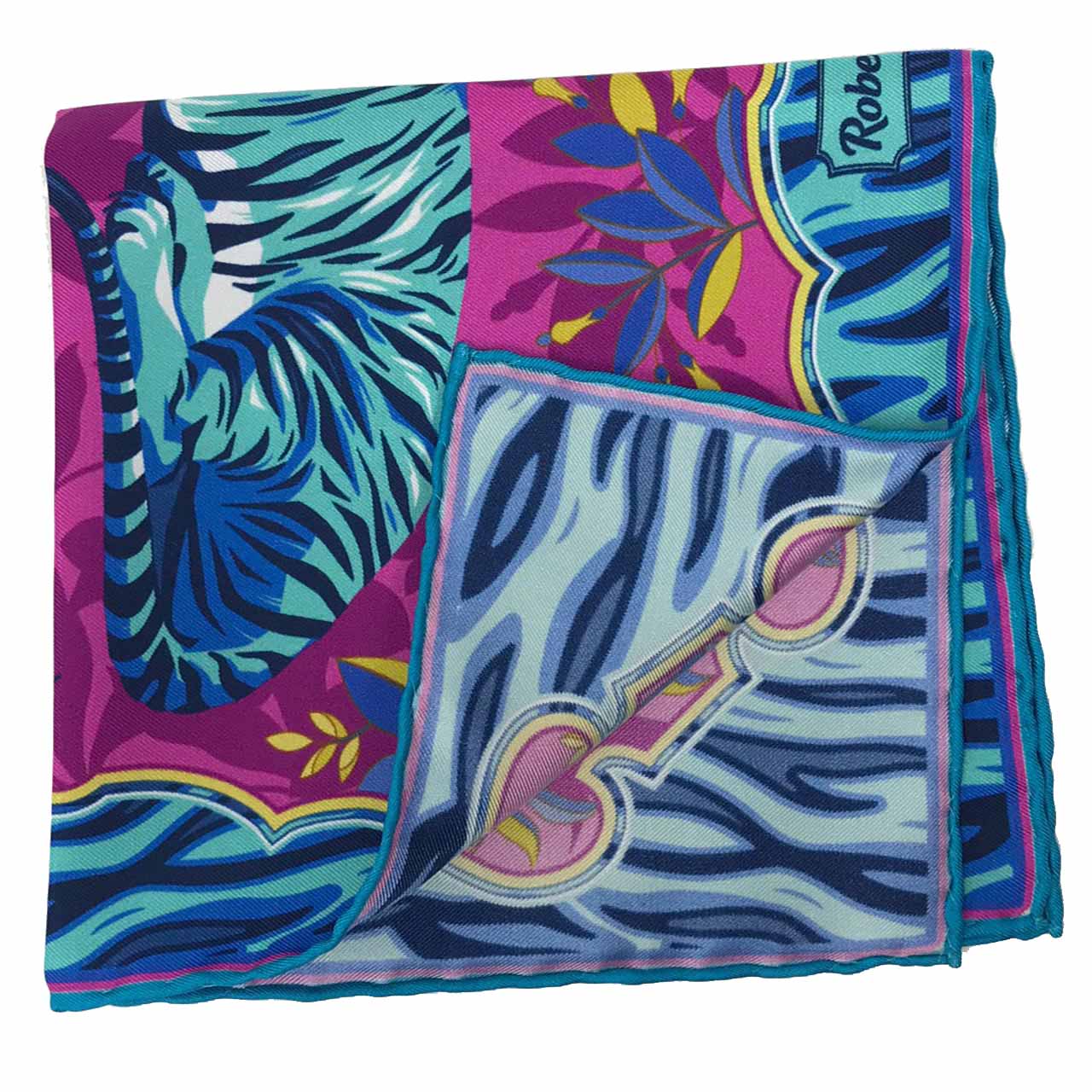 Tyger Tyger Light Sapphire Blue Pocket Square