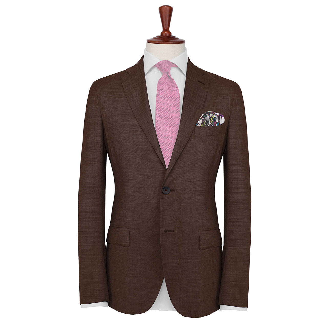 Pavo & Folia Powder White Pocket Square