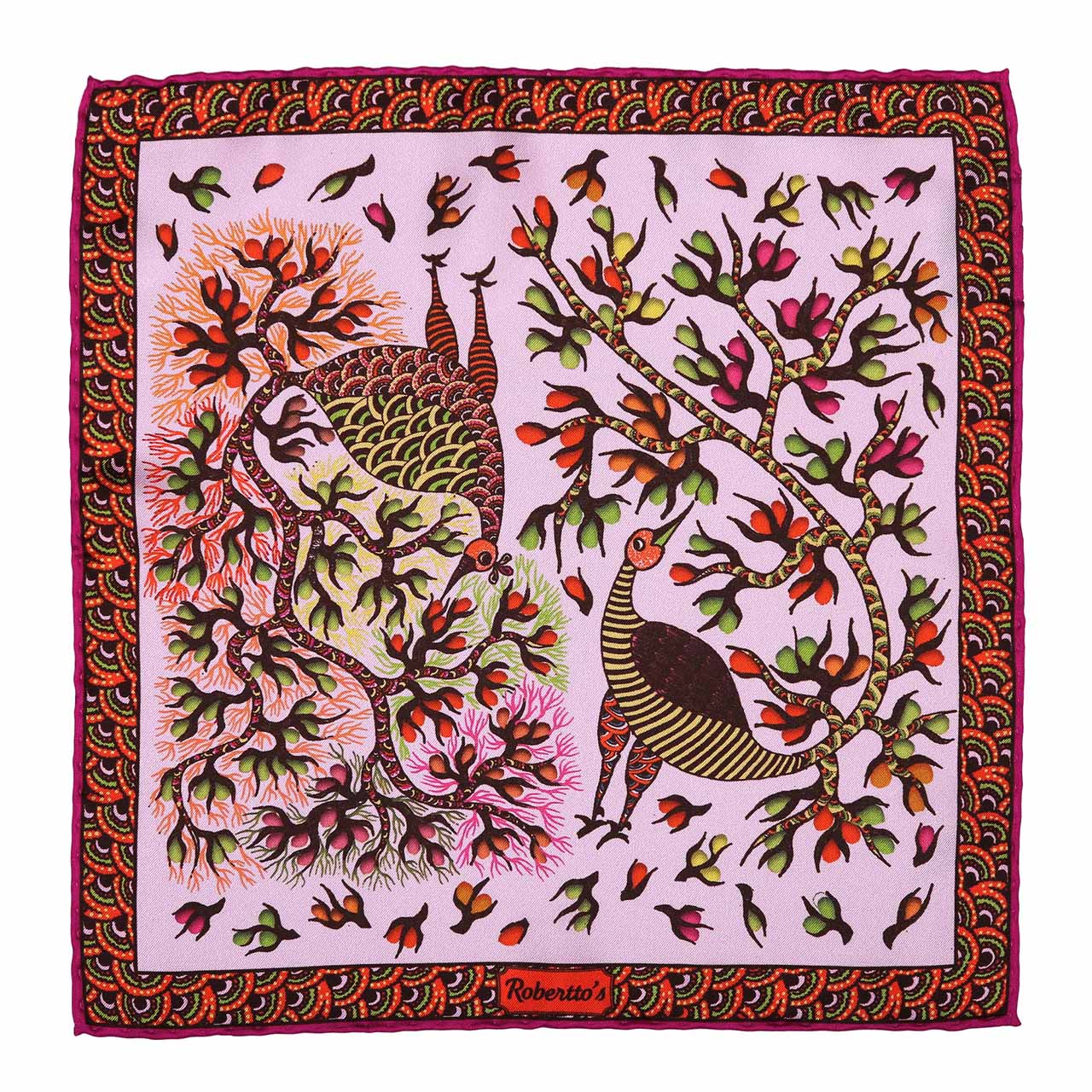 Pavo & Folia Lavender Pocket Square