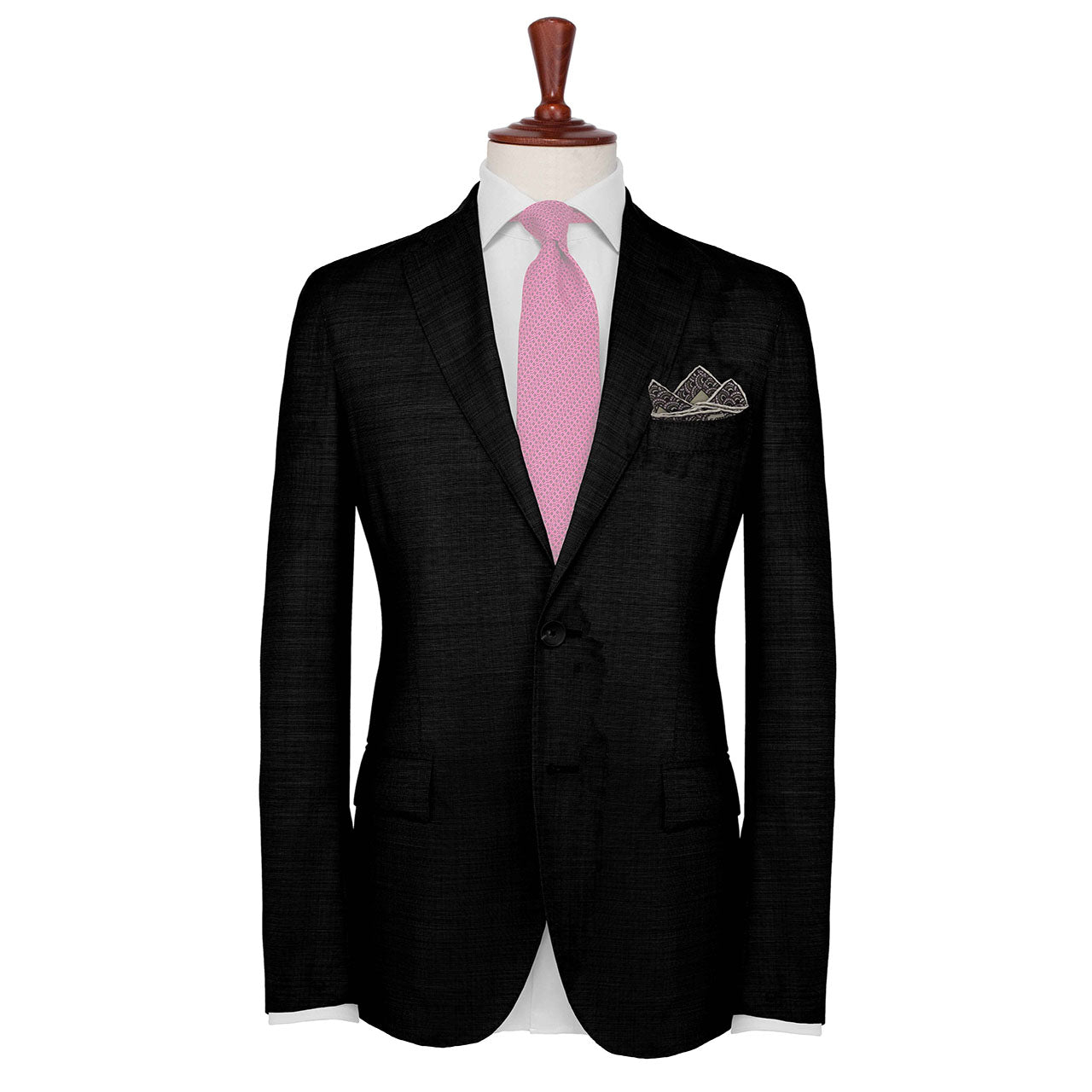 Pavo & Folia Kaki Pocket Square