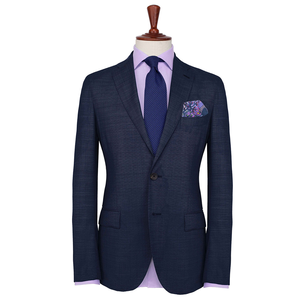 Pavo & Folia Lilac Pocket Square