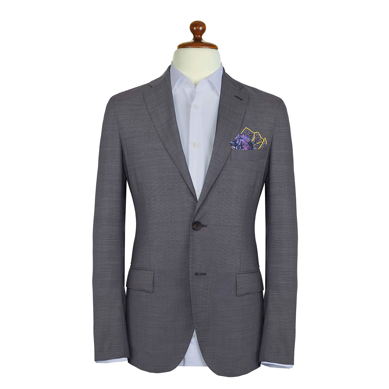 Pavo & Folia Lilac Pocket Square