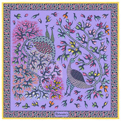 Pavo & Folia Lilac Pocket Square