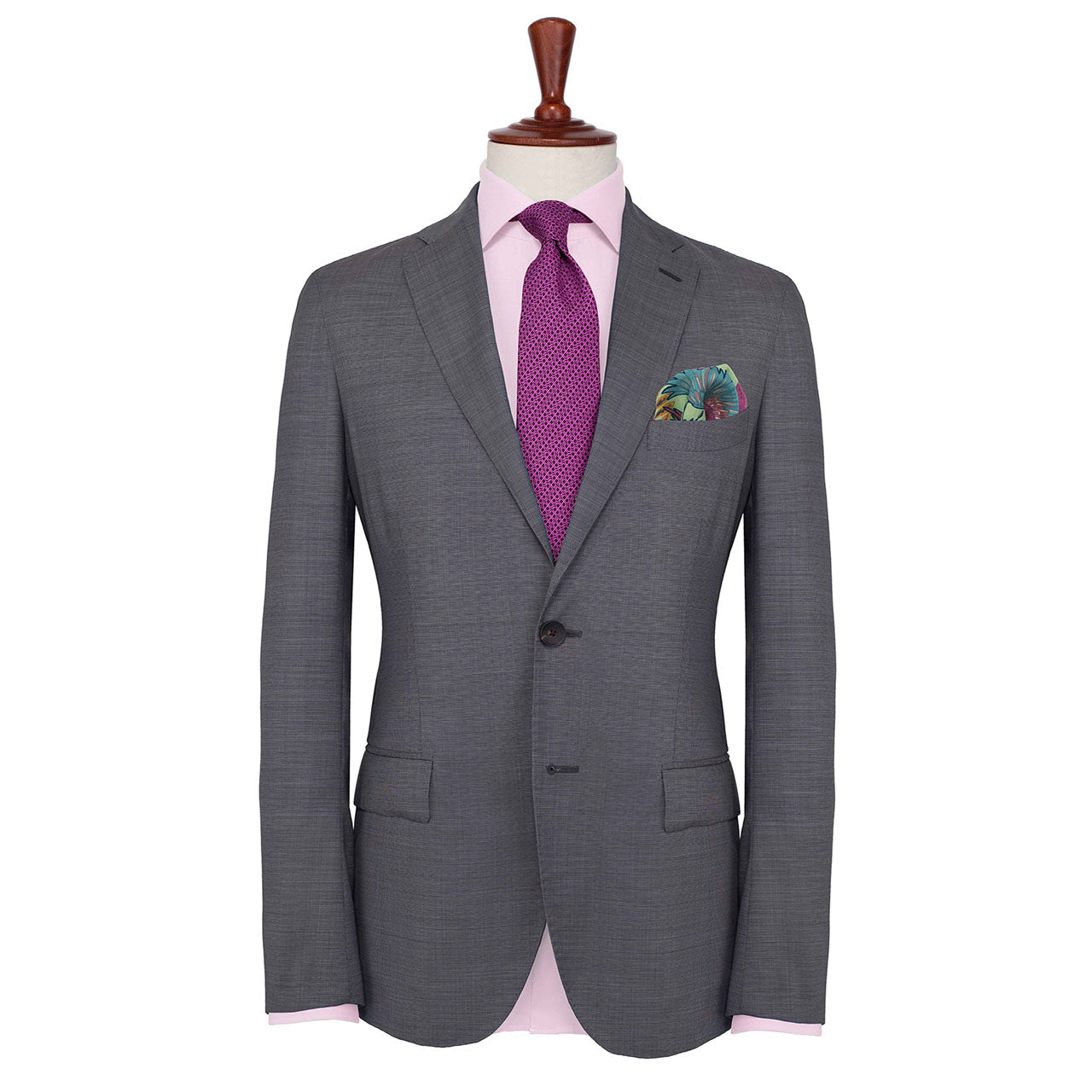 Feathers & Flowers Pastel Pistachio Pocket Square