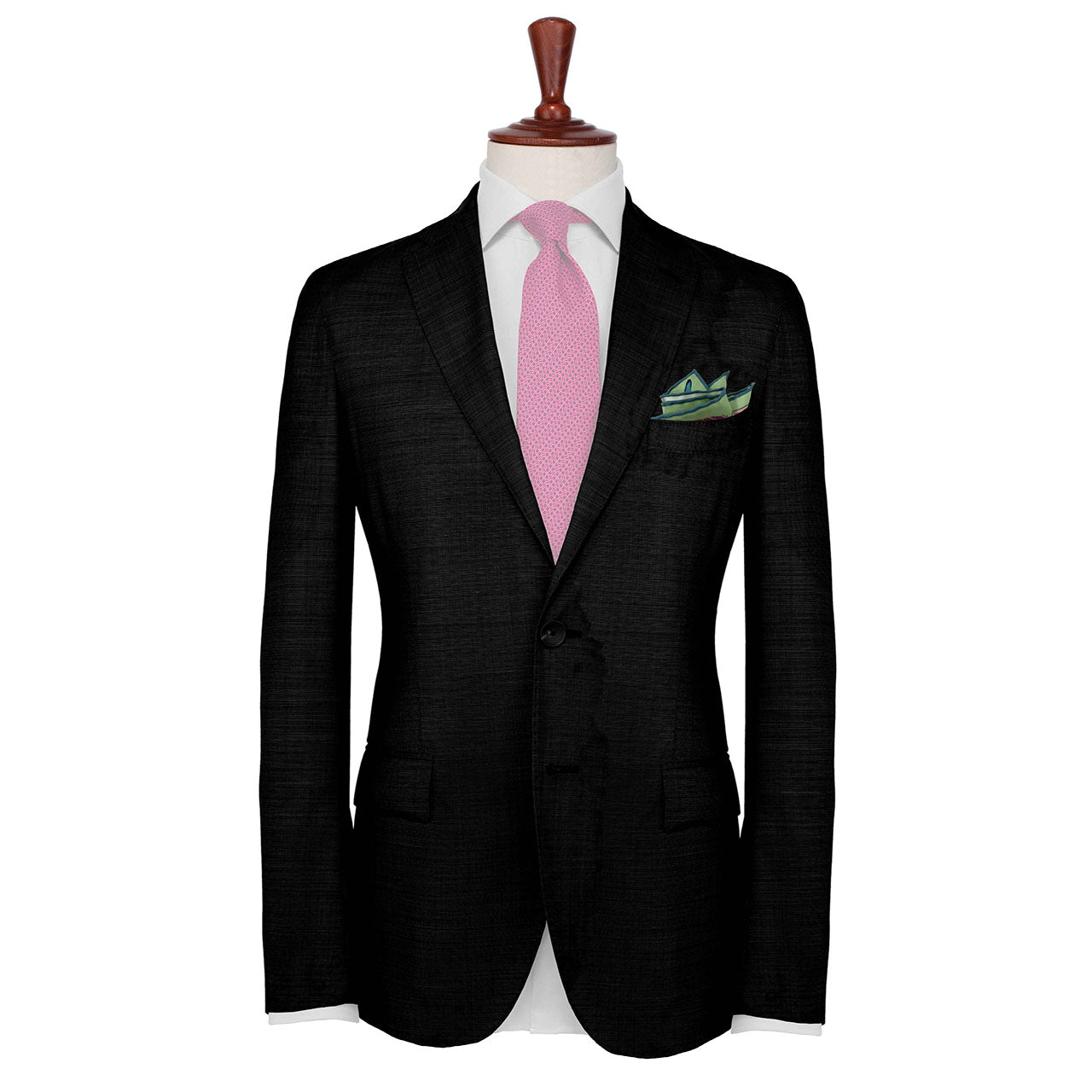 Feathers & Flowers Pastel Pistachio Pocket Square