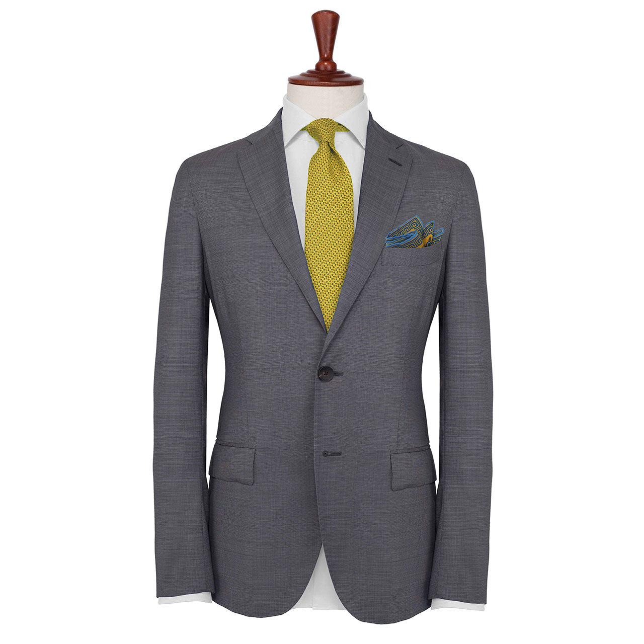 Peacock Paradise Light Mint Green Pocket Square