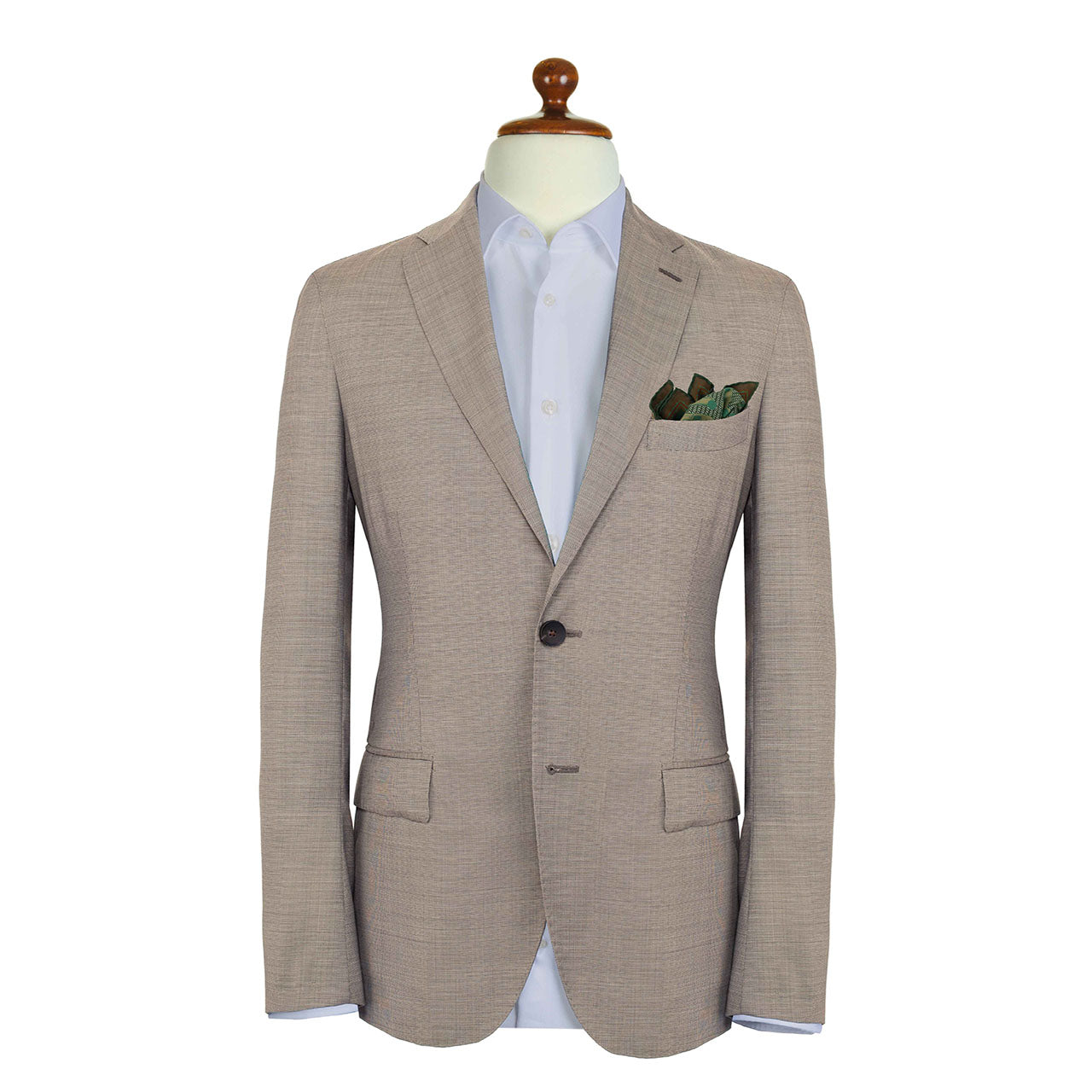 Racing Allegory Pistachio and Fern Green Pocket Square