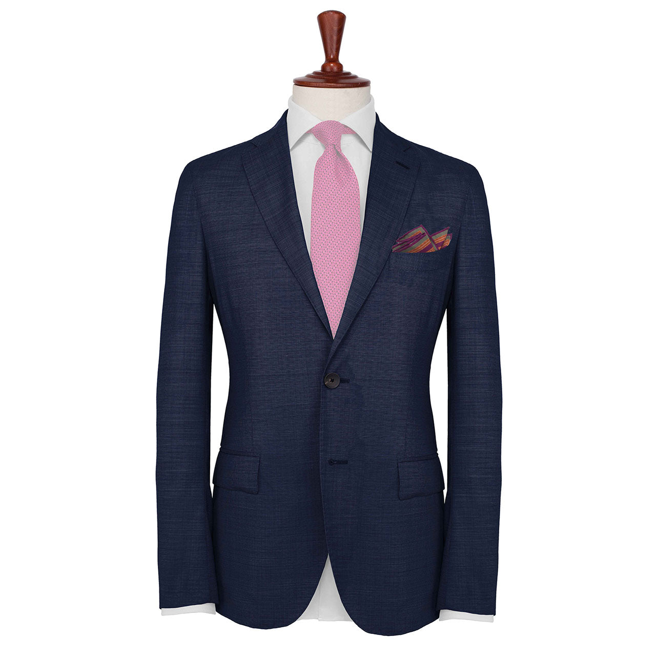 Racing Allegory Pistachio Green and Brick Pocket Square