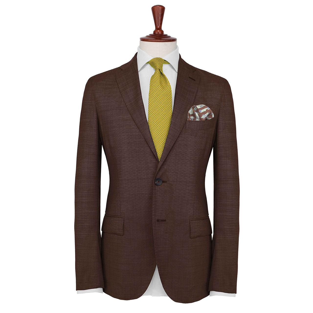 Racing Allegory Palladian Blue and Light Heather Pocket Square