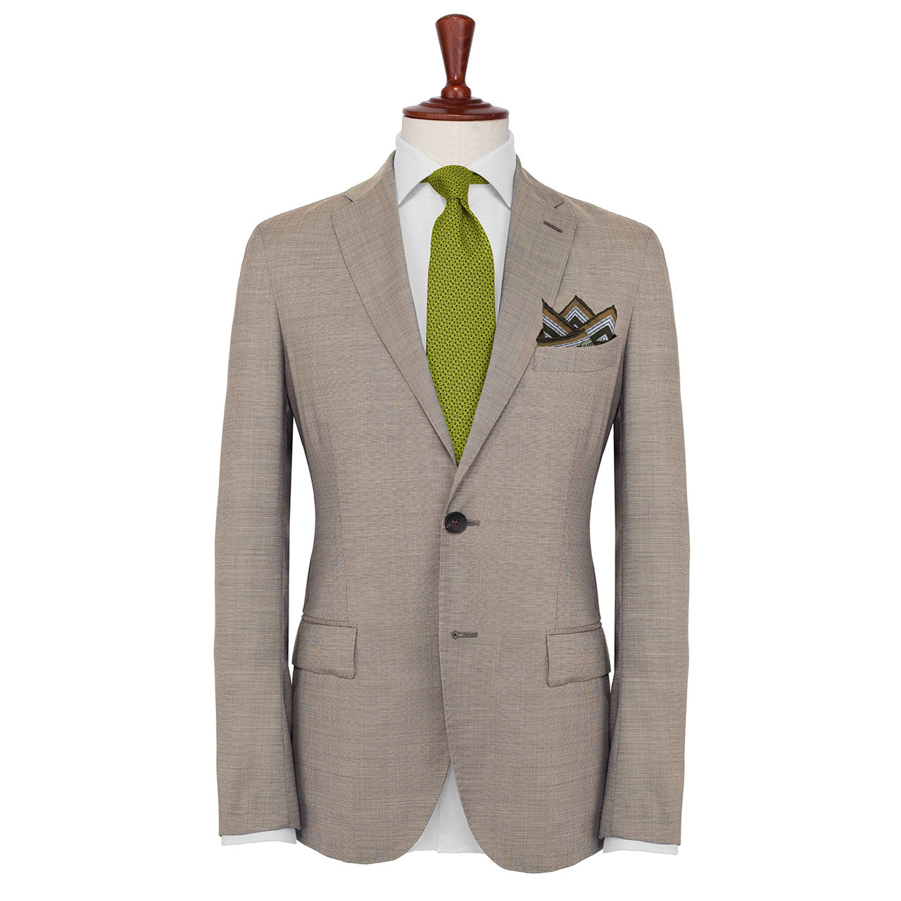 Racing Allegory Palladian Blue and Light Heather Pocket Square