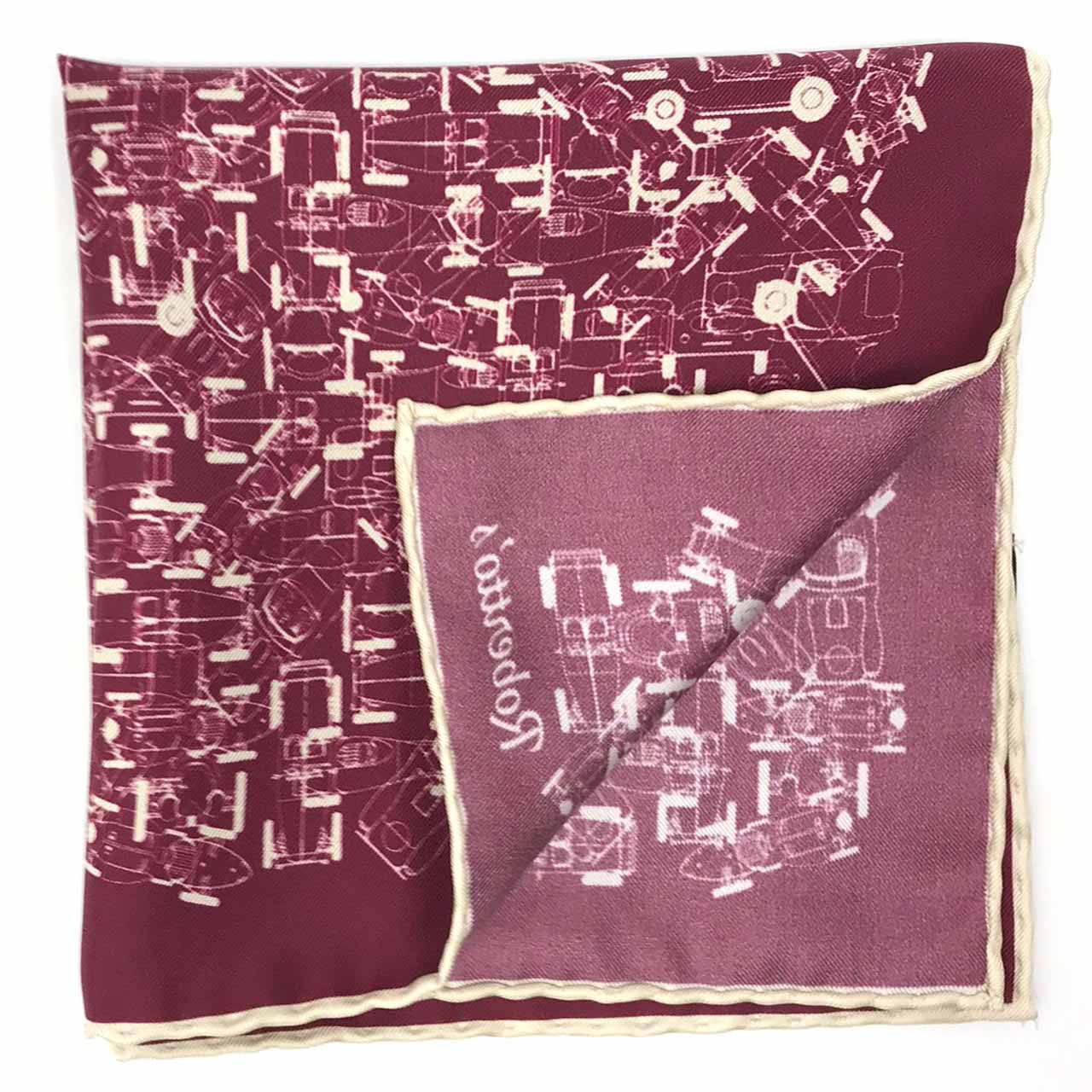 Velocite Mulberry Purple Pocket Square