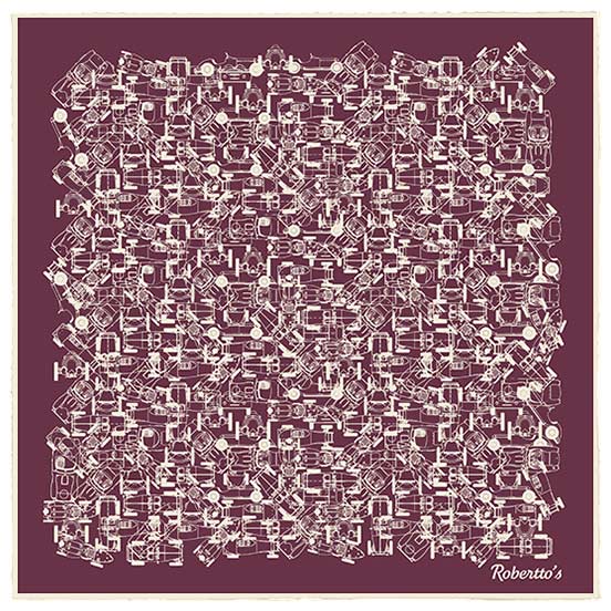 Velocite Mulberry Purple Pocket Square