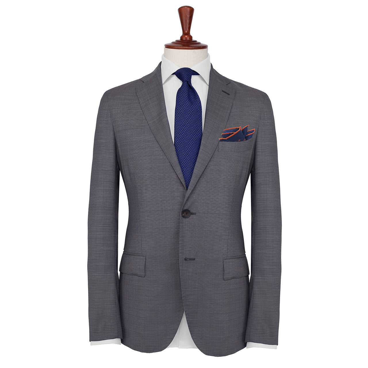 Velocite Dark Navy Blue Pocket Square
