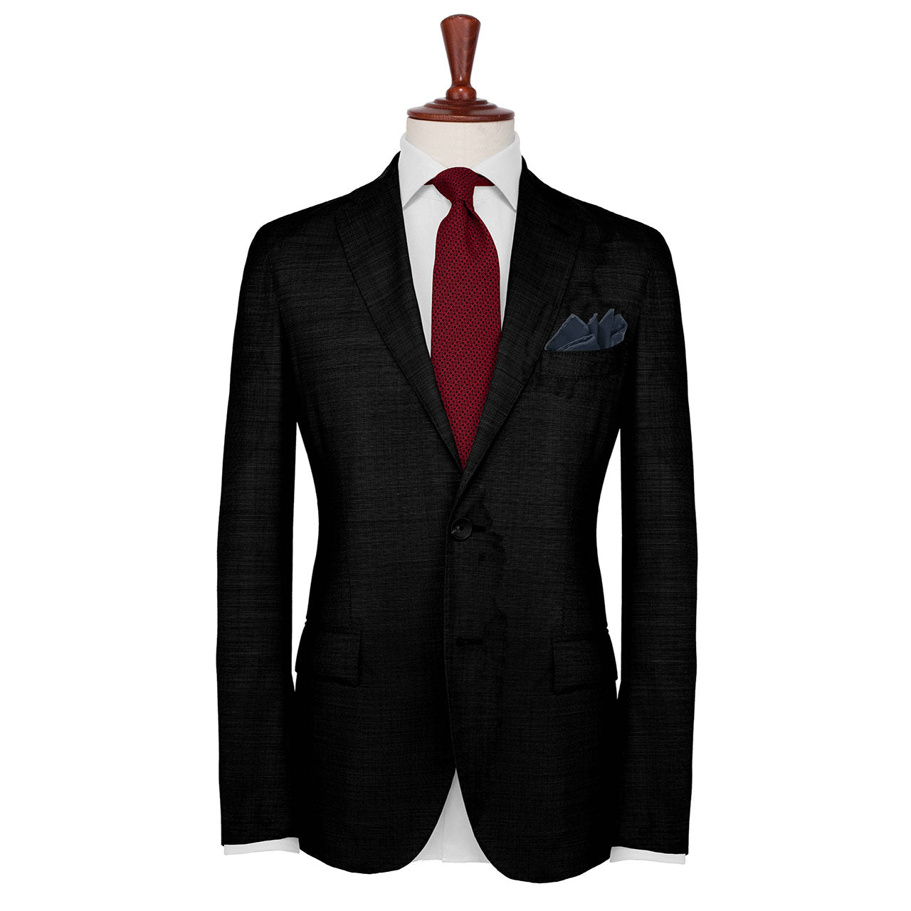 Velocite Black Pocket Square