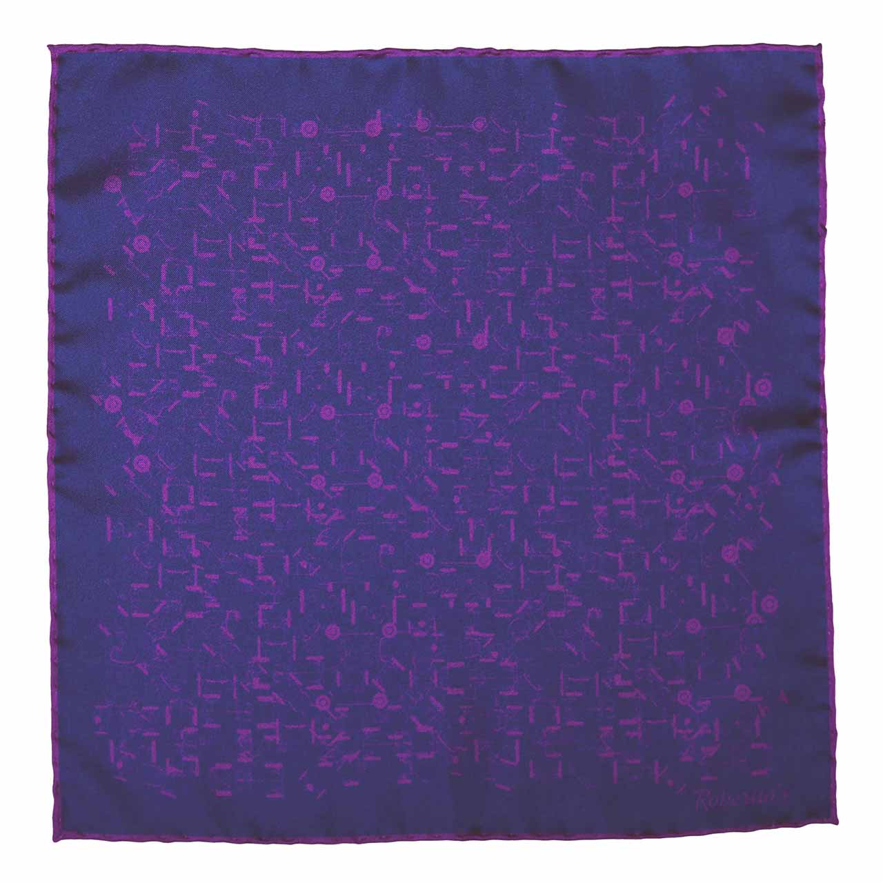 Velocite Prussian Blue Pocket Square