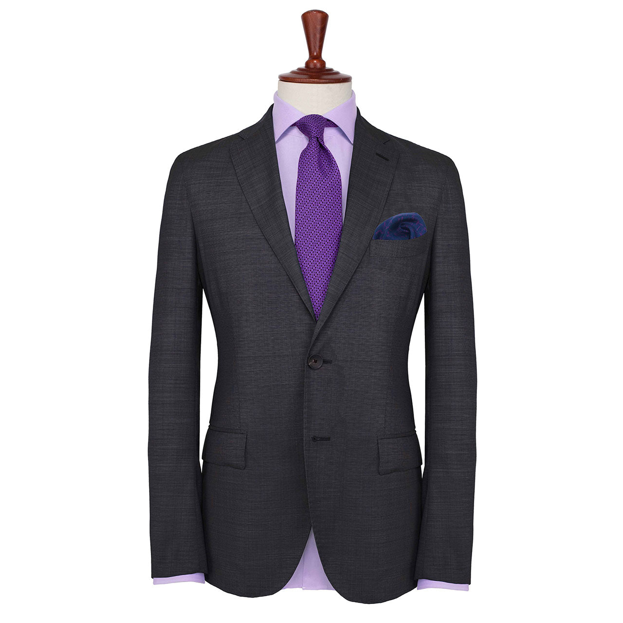 Velocite Prussian Blue Pocket Square
