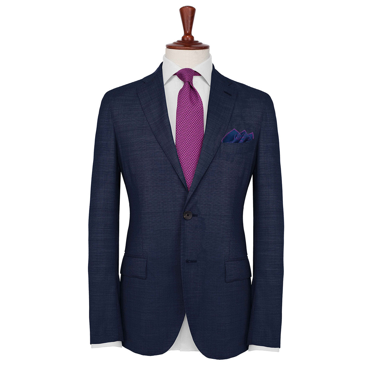 Velocite Prussian Blue Pocket Square