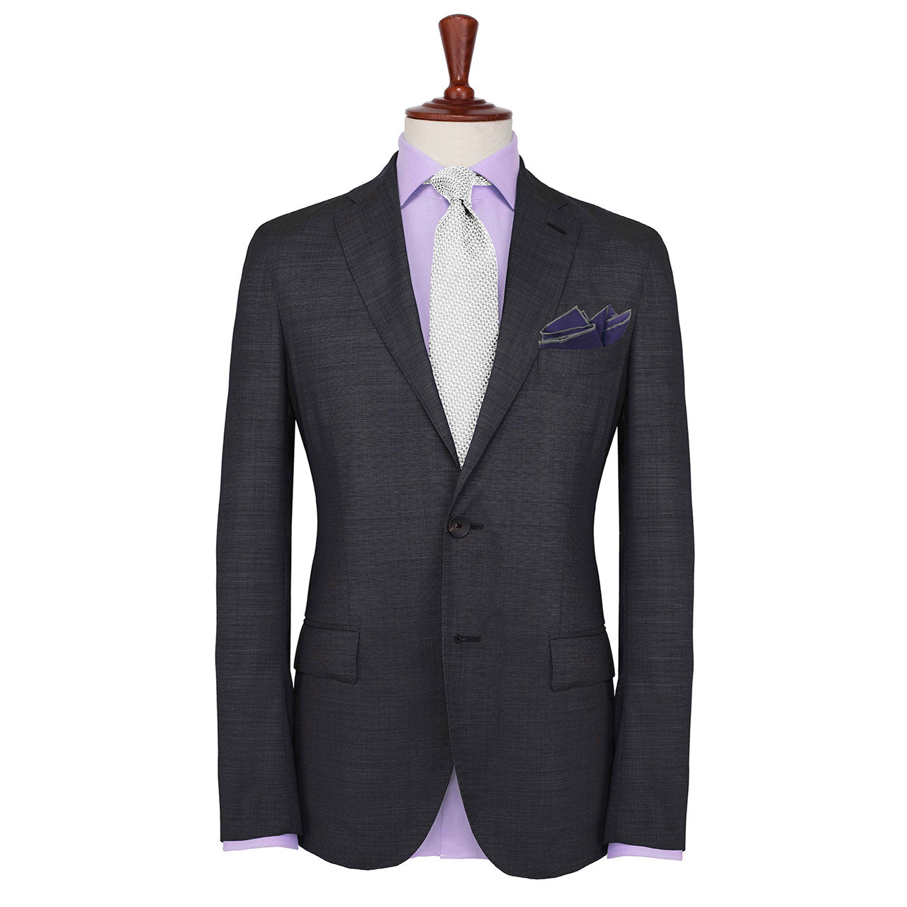 Velocite Eggplant Purple Pocket Square