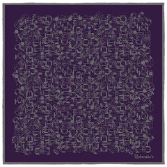 Velocite Eggplant Purple Pocket Square