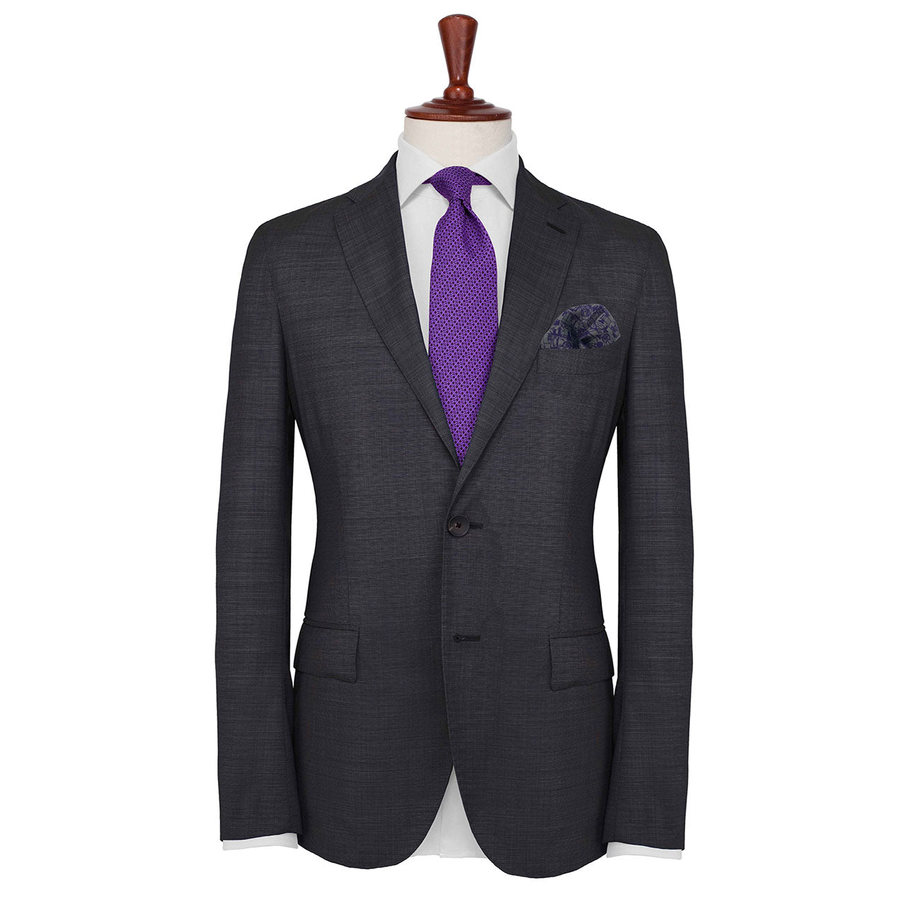 Velocite Metal Grey Pocket Square